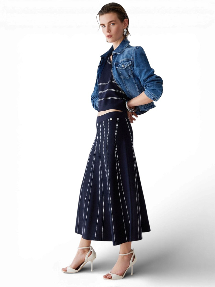 Donkerblauwe rok Liu Jo 