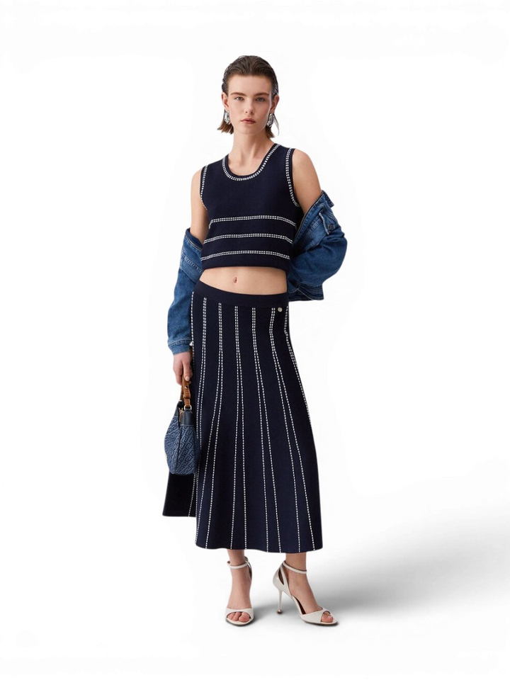 Donkerblauwe top Liu Jo