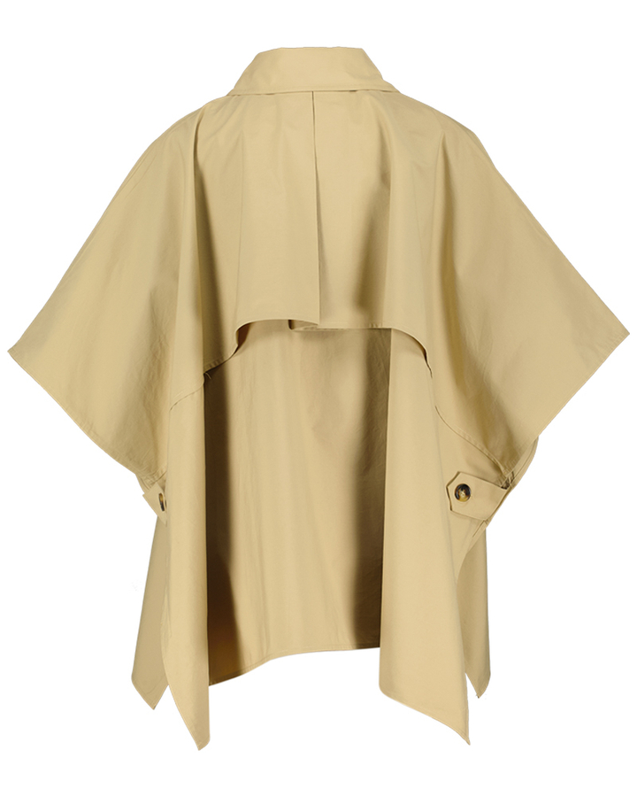 Beige poncho met strass aan de kraag Liu Jo 