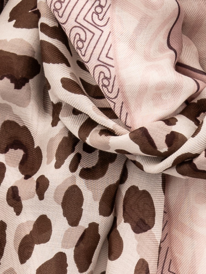 Roze sjaal met print Liu Jo