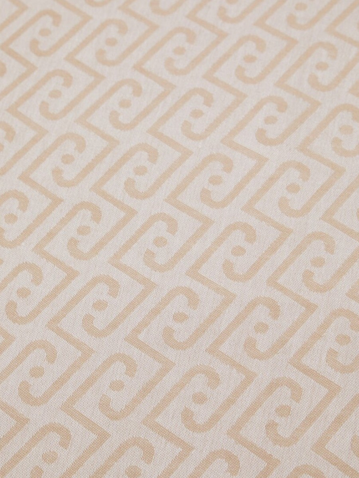 Goudkleurige sjaal met logo motief Liu Jo
