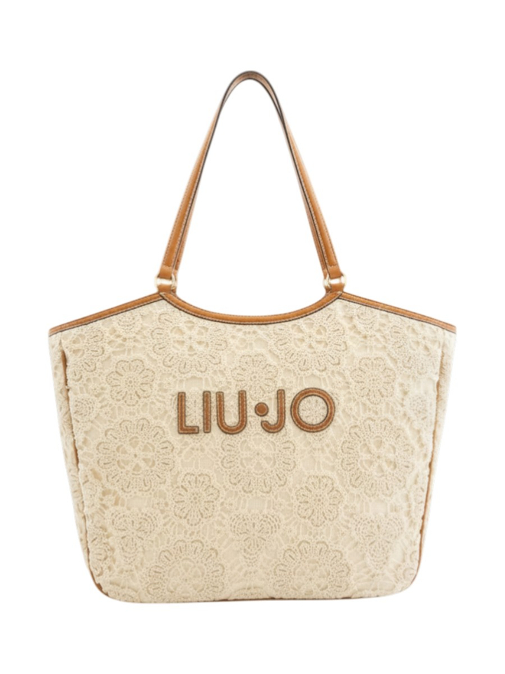 Beige shopper in kant Lui Jo 