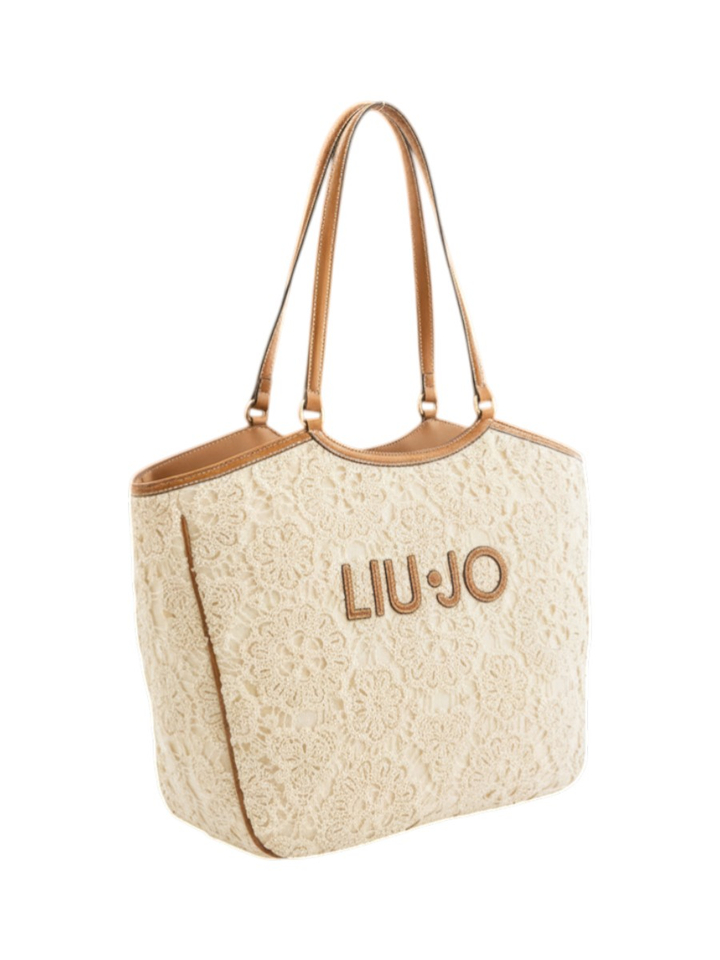 Beige shopper in kant Lui Jo 