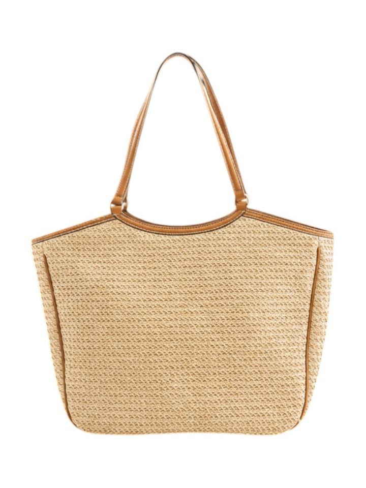 Beige geweven shopper Lui Jo 