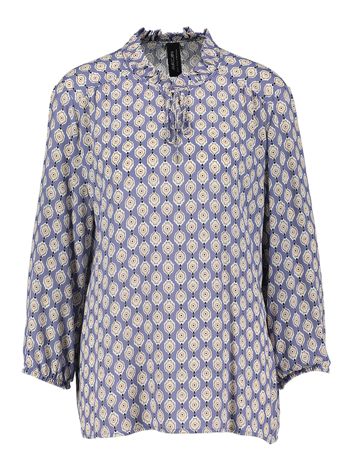 Paarse bloes met print Marccain Remix