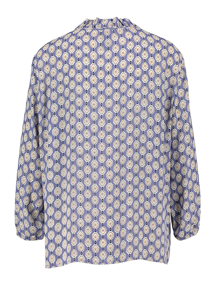 Paarse bloes met print Marccain Remix