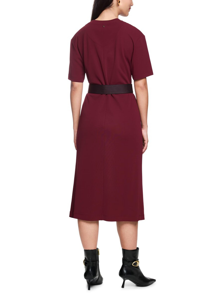 Bordeaux lang kleed met split onderaan Marc Cain collections