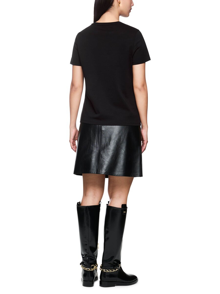 Zwarte t-shirt met opdruk Marc Cain collections