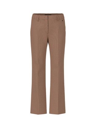 Marc Cain collections Multicolor lange broek met pied de poule print