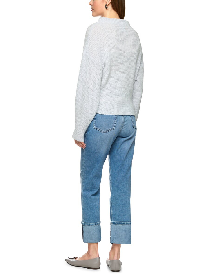 Lila kleurige gebreide trui met print Marccain Collection