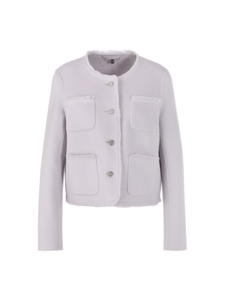 Paarse korte wollen vest Marccain Collection