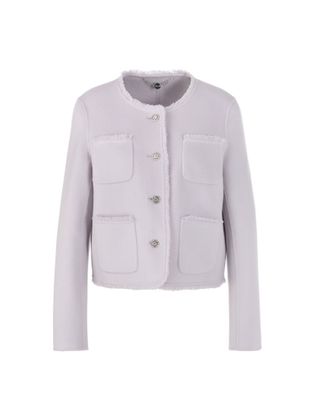 Marc Cain collections Paarse korte wollen vest Marccain Collection
