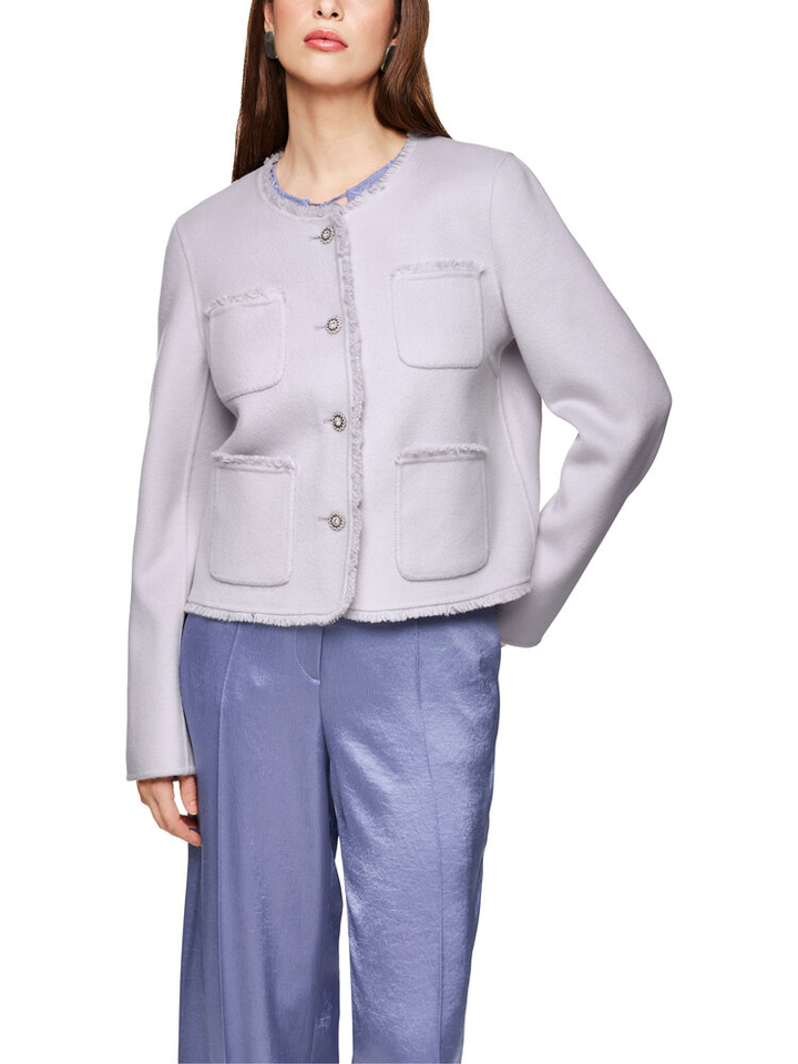 Paarse korte wollen vest Marccain Collection