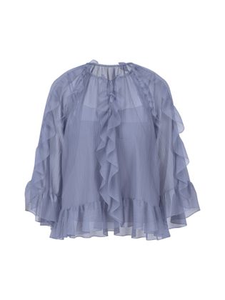 Marc Cain collections Paarse bloes met ful detail Marccain Collection
