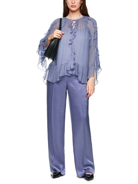 Paarse bloes met ful detail Marccain Collection