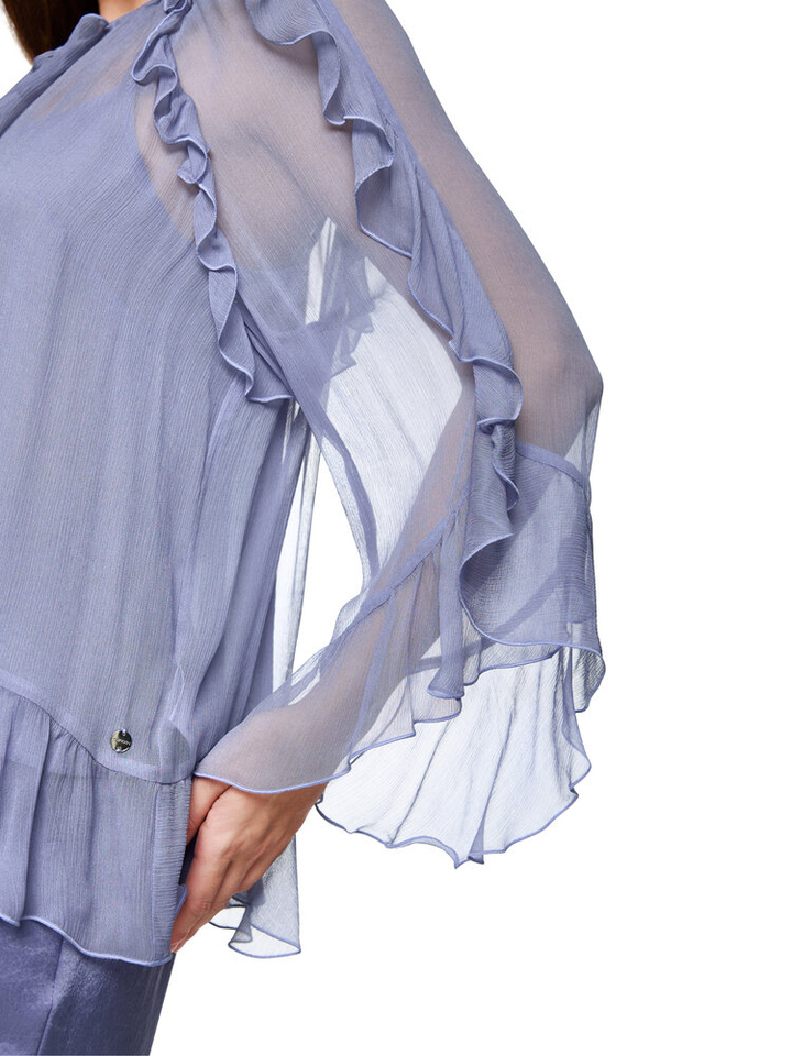 Paarse bloes met ful detail Marccain Collection