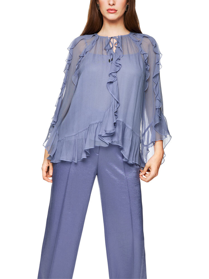 Paarse bloes met ful detail Marccain Collection