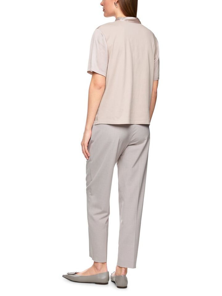 Taupe kleurige zijden bloes Marccain Collection