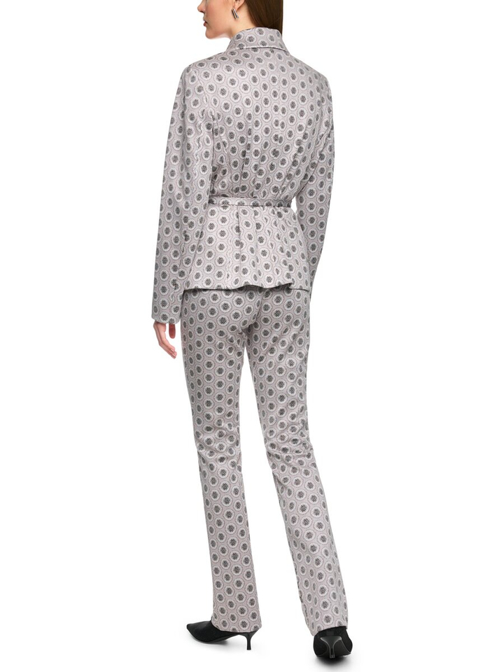 Taupe kleurige vest met print en riem Marccain Collection