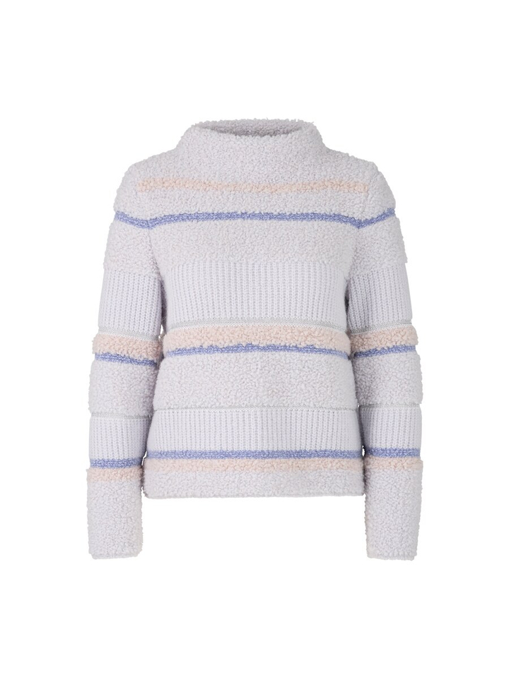 Lila gebreide trui met wol en alpaca Marccain Collection