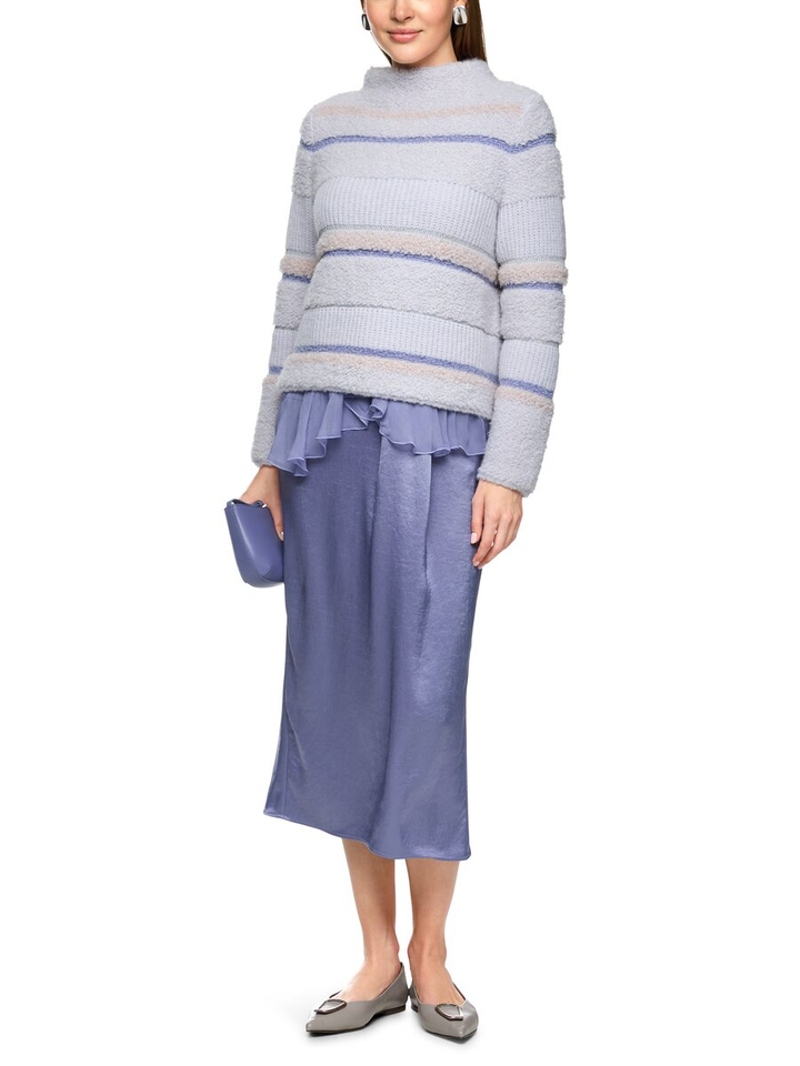 Lila gebreide trui met wol en alpaca Marccain Collection