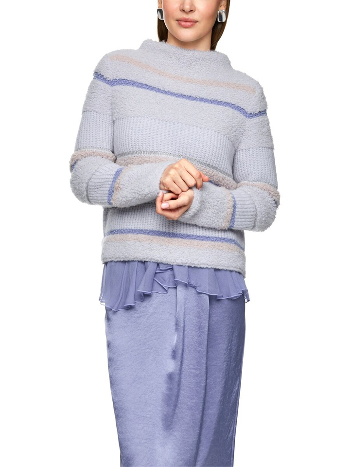 Lila gebreide trui met wol en alpaca Marccain Collection