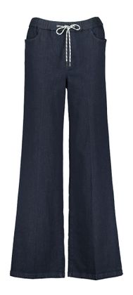 Marc Cain sports Donkerblauwe broek in jeanslook met elastiek Marccain Sport