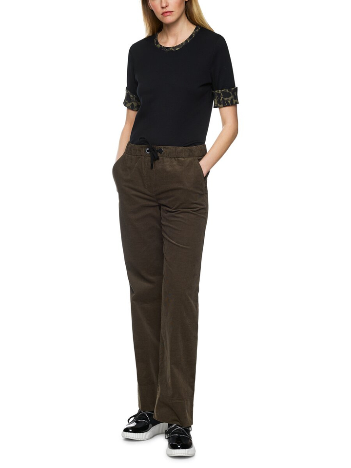 Zwarte T-shirt met detail Marccain Sport