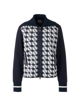 Marc Cain sports Donkerblauwe gilet met print Marccain Sport