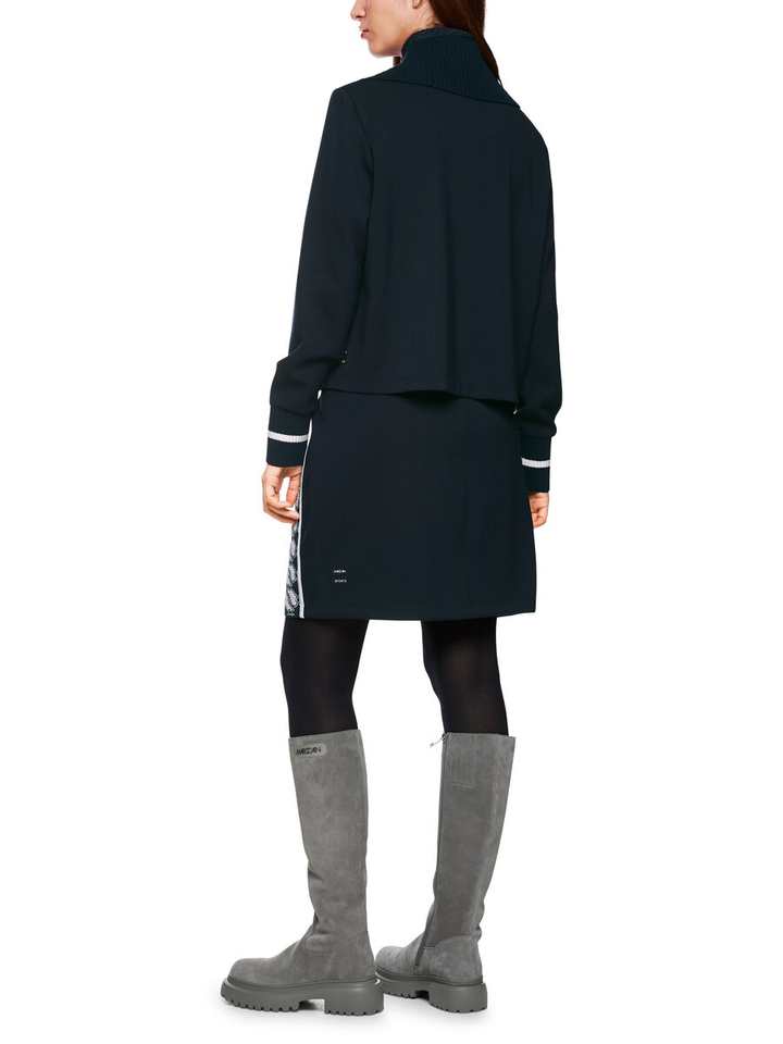 Donkerblauwe gilet met print Marccain Sport