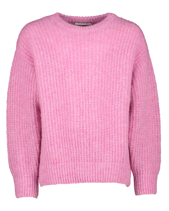 Roze gebreide trui met ronde hals American Vintage 