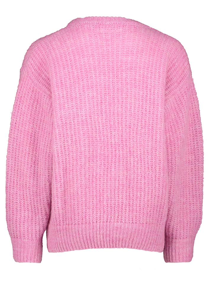 Roze gebreide trui met ronde hals American Vintage 