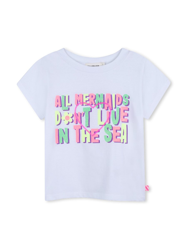 Witte T-shirt met opdruk Billieblush