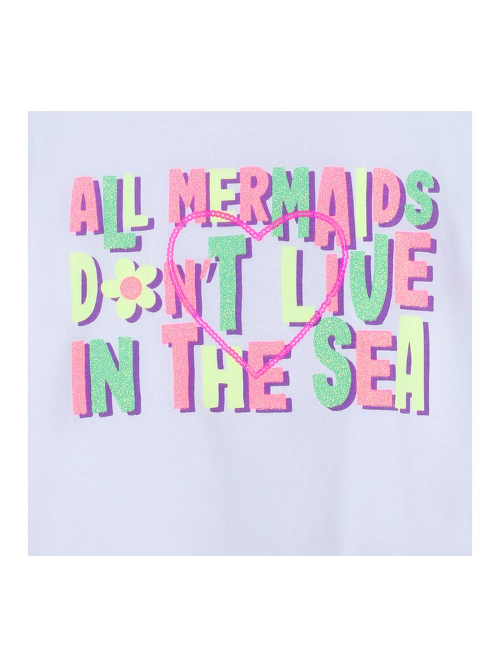 Witte T-shirt met opdruk Billieblush