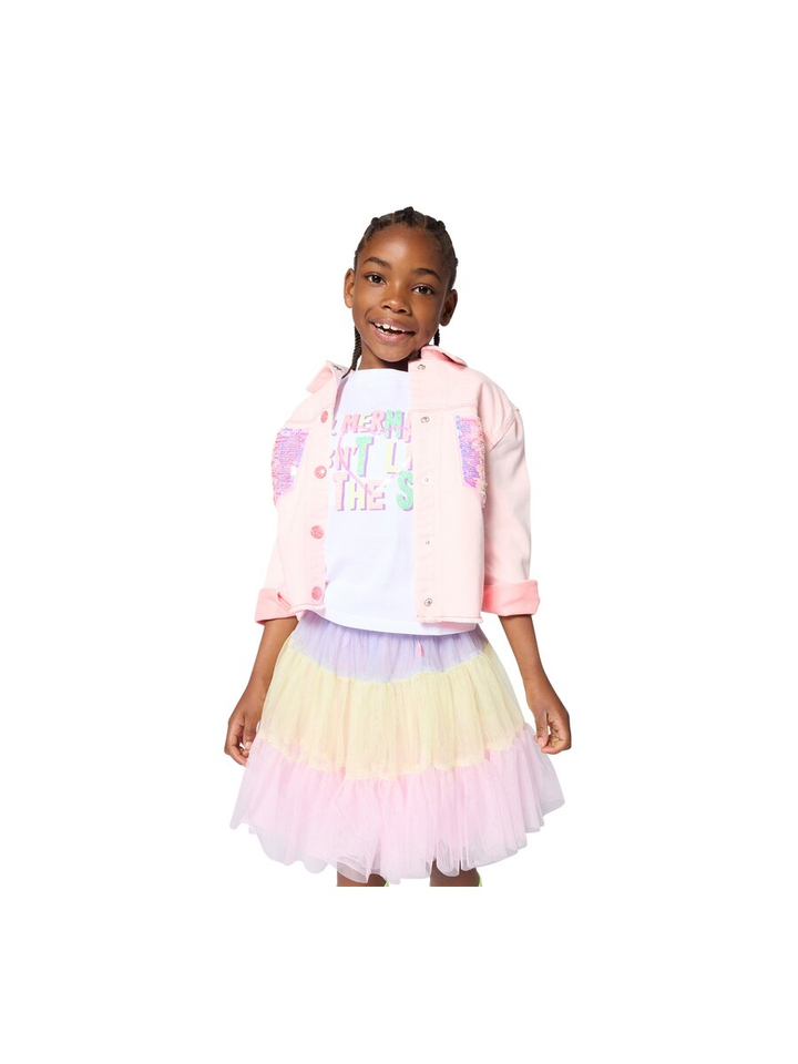 Witte T-shirt met opdruk Billieblush