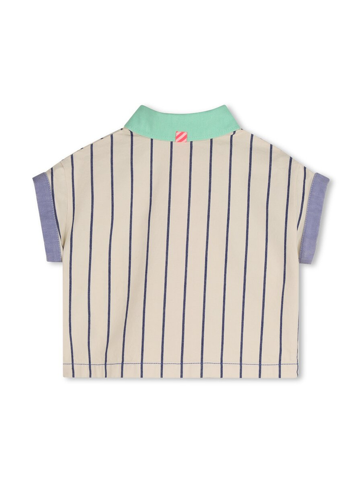 Ecru gestreepte top met gekleurde details Billieblush