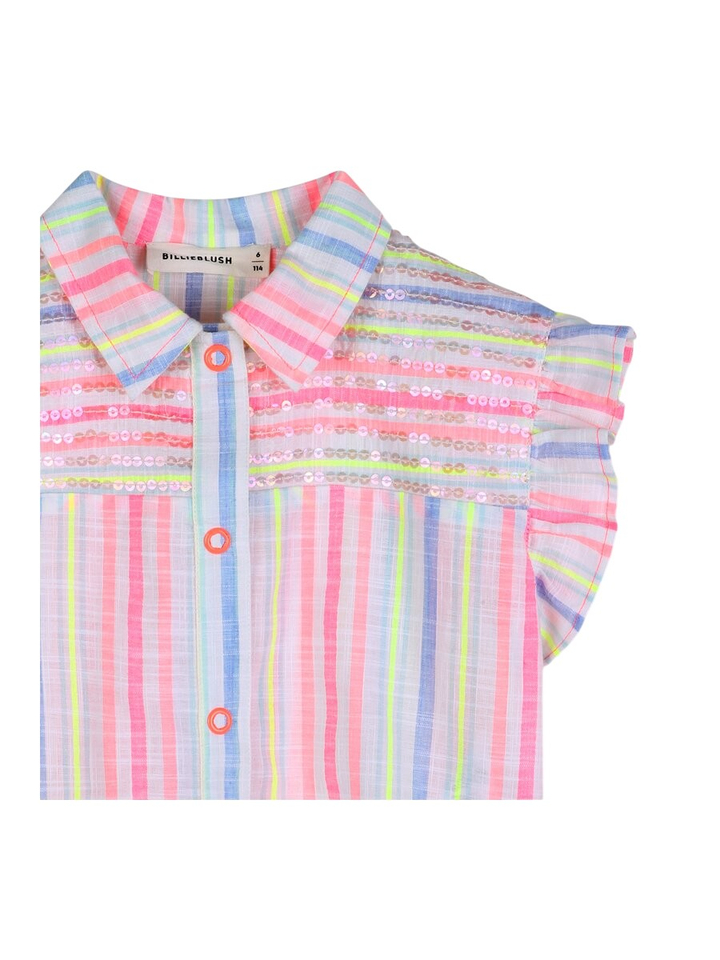 Multi-color gestreepte bloes BillieBlush