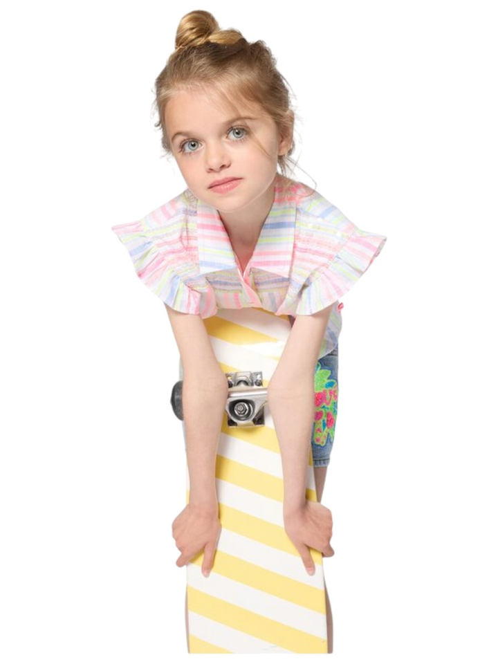 Multi-color gestreepte bloes BillieBlush