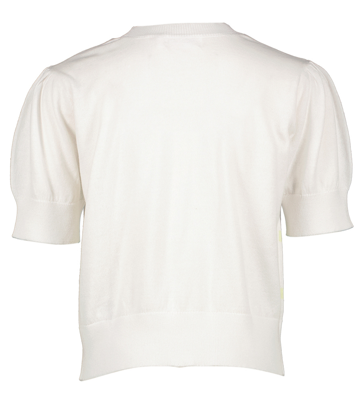 Witte pull met gekleurde strepen Billieblush