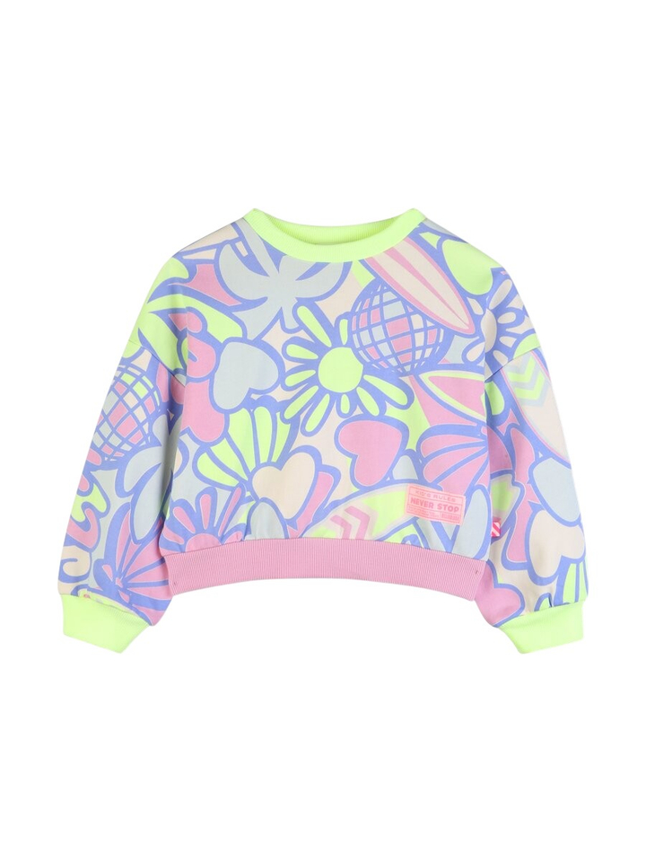 Multicolor sweater met print Billieblush