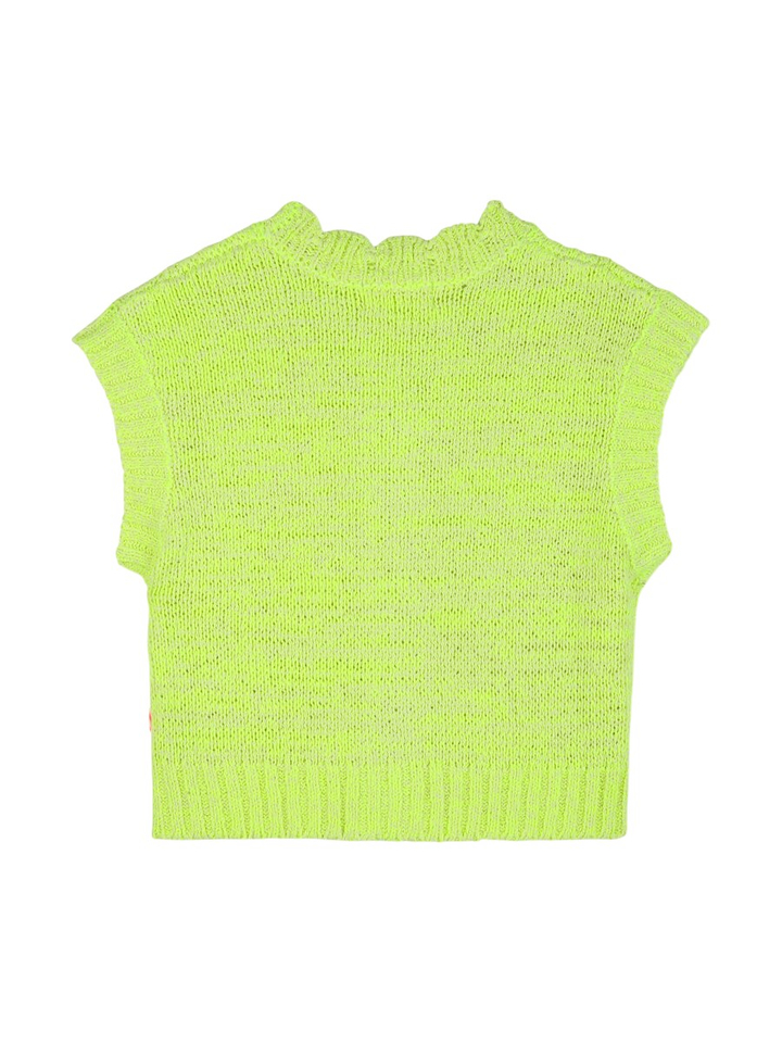 Gele gilet met fluo roze knopen Billieblush 