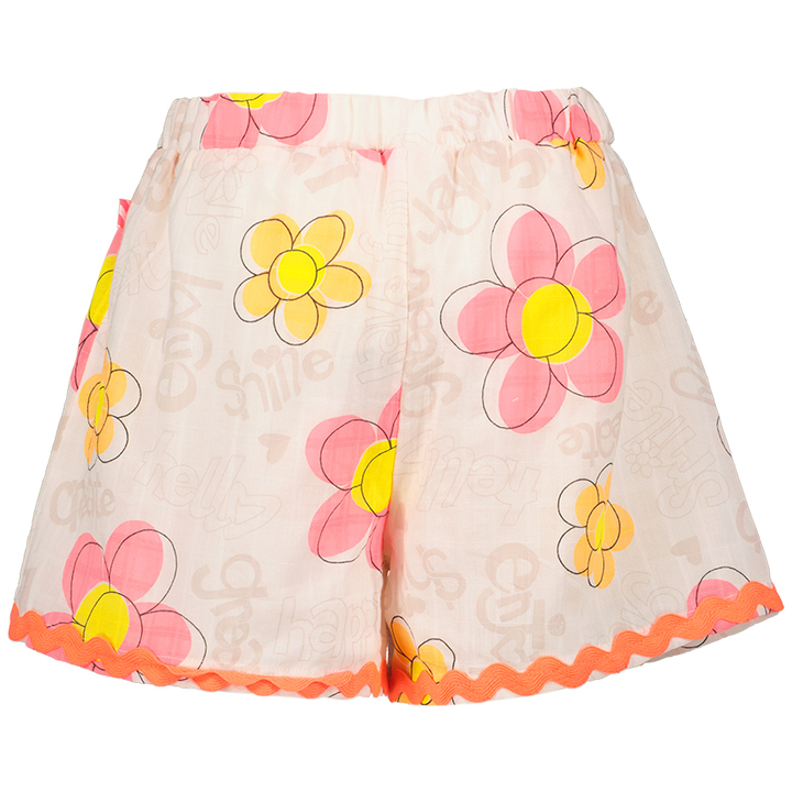 Roze short in bloemenprint Billieblush