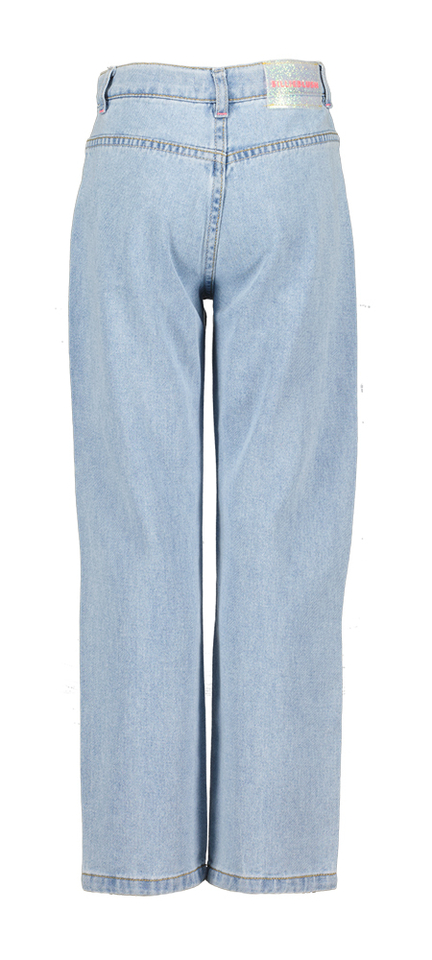 Blauwe jeans met strass op de zakken BillieBlush 