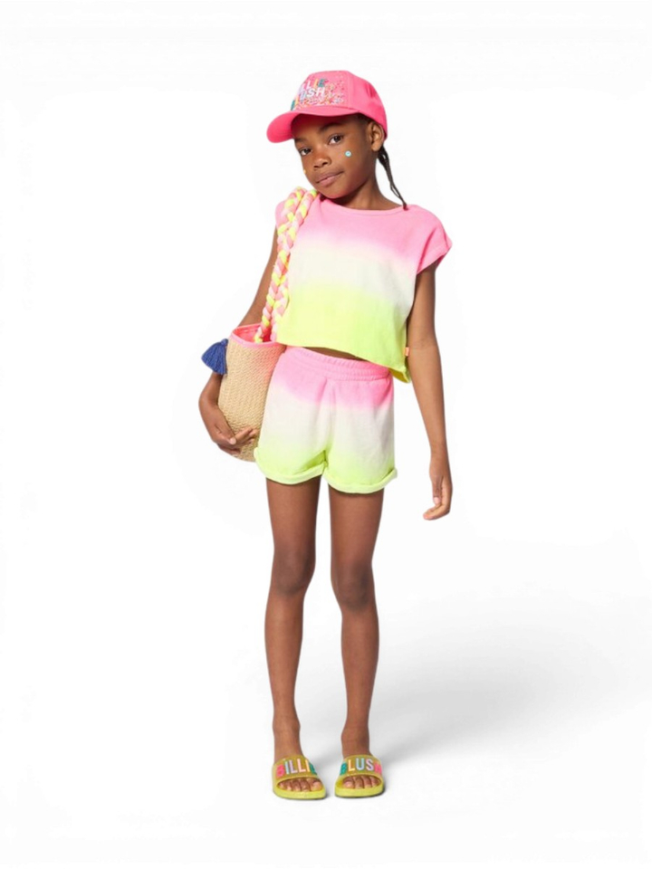 Multicolor shortje in badstof Billieblush