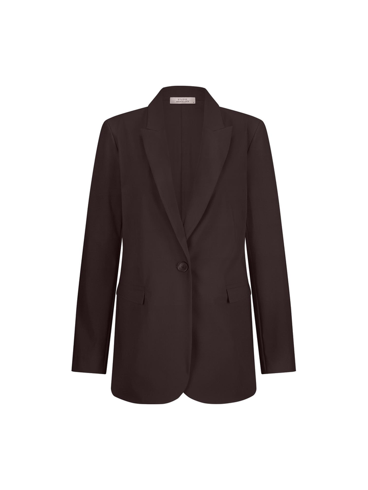 Bruine geklede blazer Fran Studio Anneloes