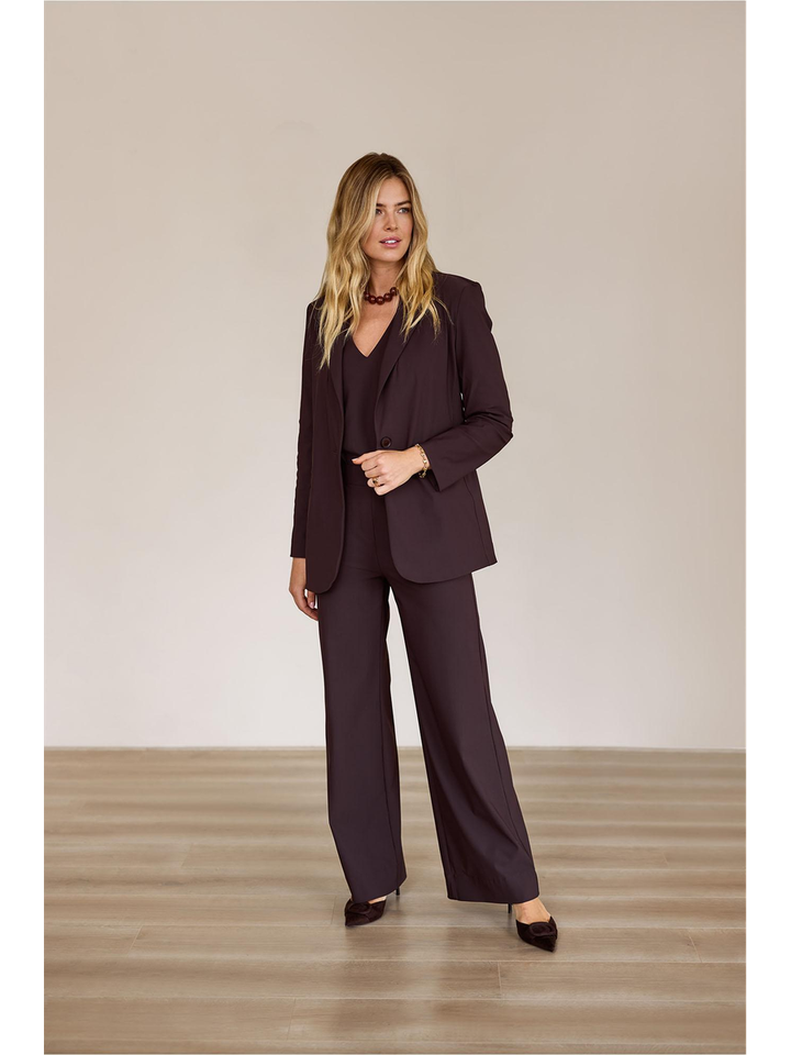 Bruine geklede blazer Fran Studio Anneloes