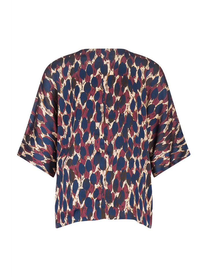 Blouse met multi-color print Madison Animal top Studio Anneloes 