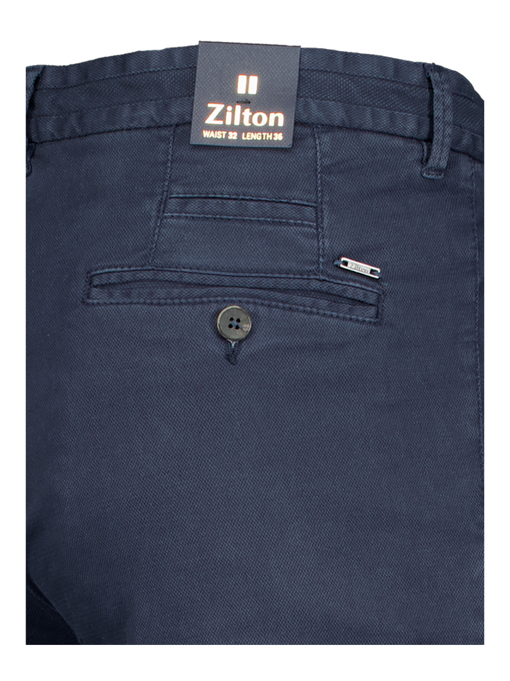 Donkerblauwe katoenen broek Sidney Zilton 