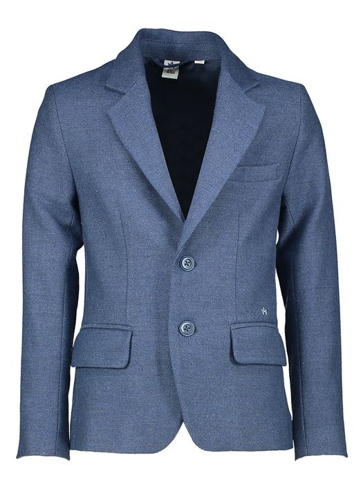Blauwe geklede blazer Balthazar D-lux