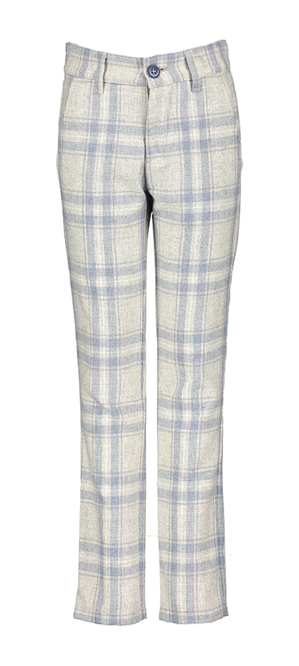 Blauwe grijze geruite broek Preston D-Lux